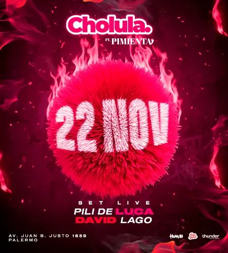 Imagen de Cholula ft. Pimienta - 22 NOV