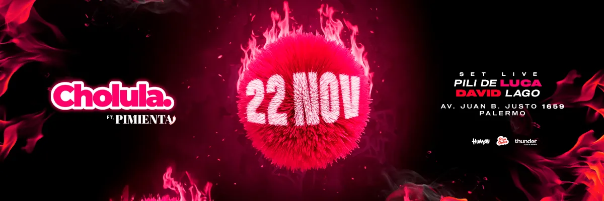 Imagen de Cholula ft. Pimienta - 22 NOV